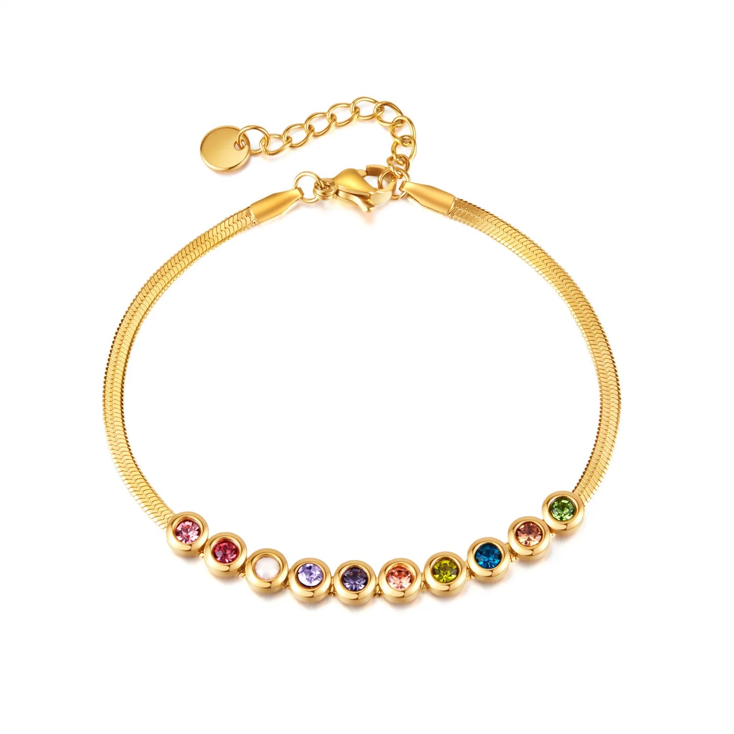Europe and the United States Fashion Stainless Steel Zircon Bracelet Women Light Luxury Luxury Small High-Grade Accessories